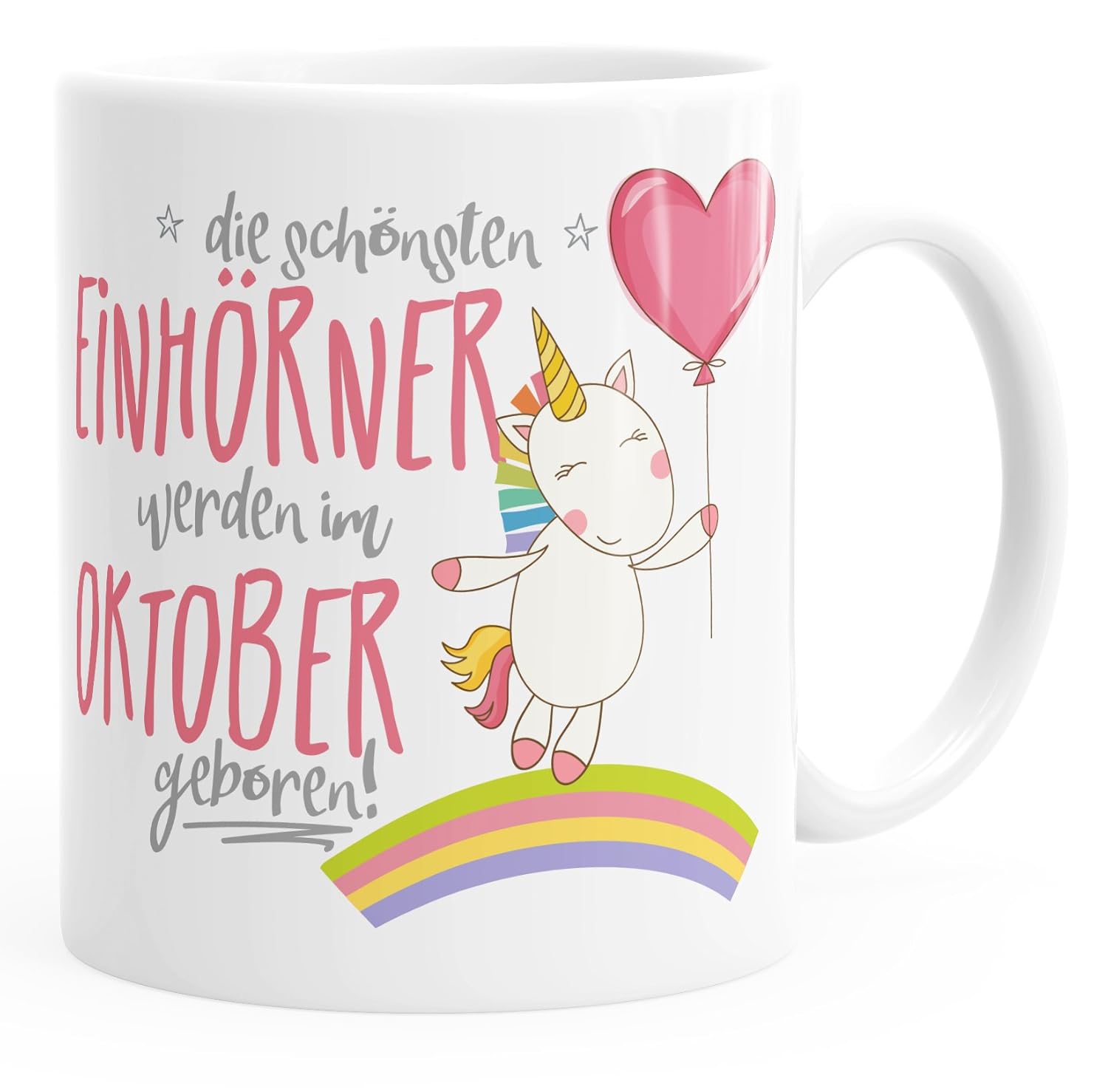 Geschenk-Tasse Die schönsten Einhörner